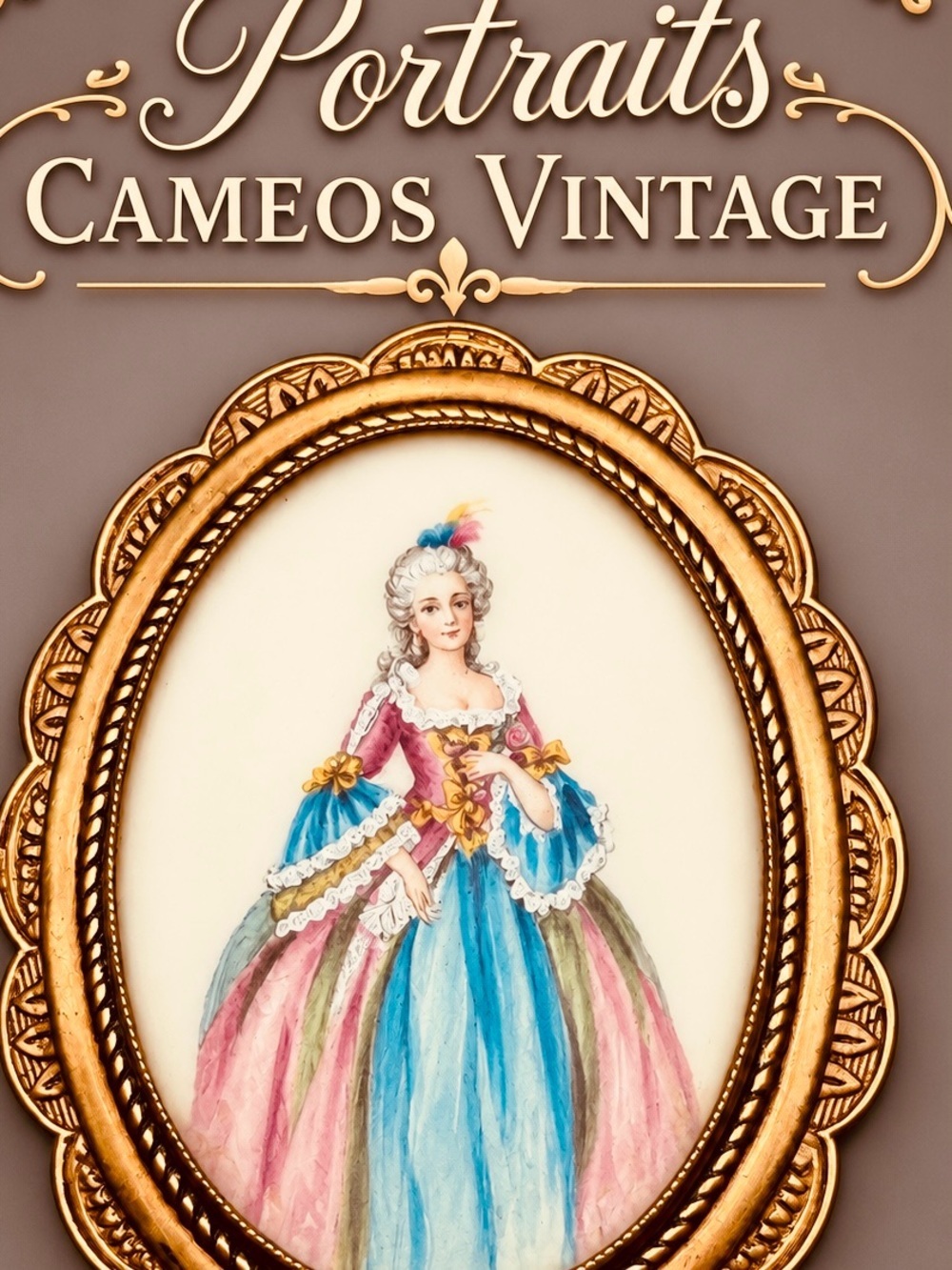 Oct 27 Vintage Portrait Cameo Jewelry